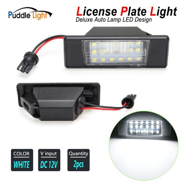 

2pcs error white led license plate light for qashqai j10 11infiniti q50 primera p12 teana 32 pathfinder r51