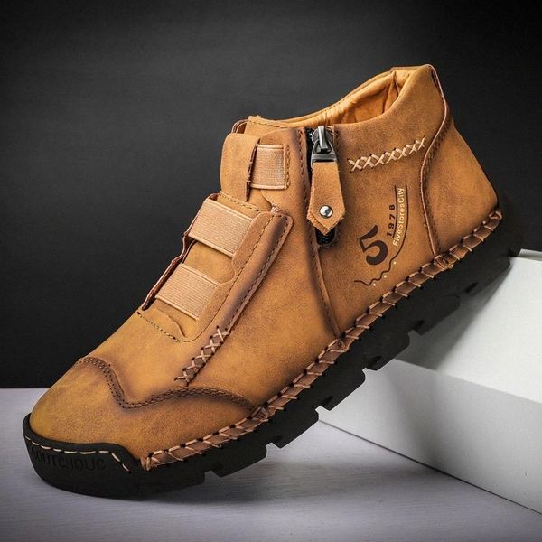 

mens boots winter ankle shoes new microfiber comfortable fashion man shoes outdoor sport sneakers male footwear men boot #my4z