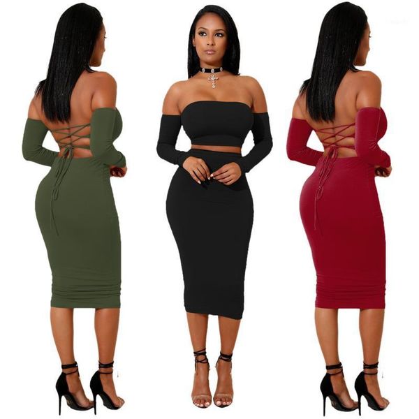 

echoine off shoulder dress backless dress1, Black;gray