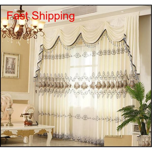 

curtains for living dining room bedroom new european style water soluble embroidery curtain tulle valance f jllyfj trustbde