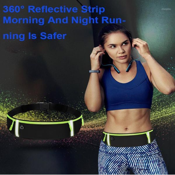 

outdoor bags running waist bag cycling sports sweat-absorbing zipper ceinture #yl51