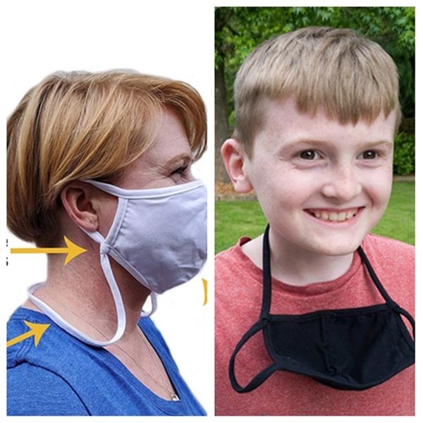 

new soft cotton face mask hanging neck fashionable reusable cloth washable dustproof mask kids pm2.5 masks designer masks t2i51226sale