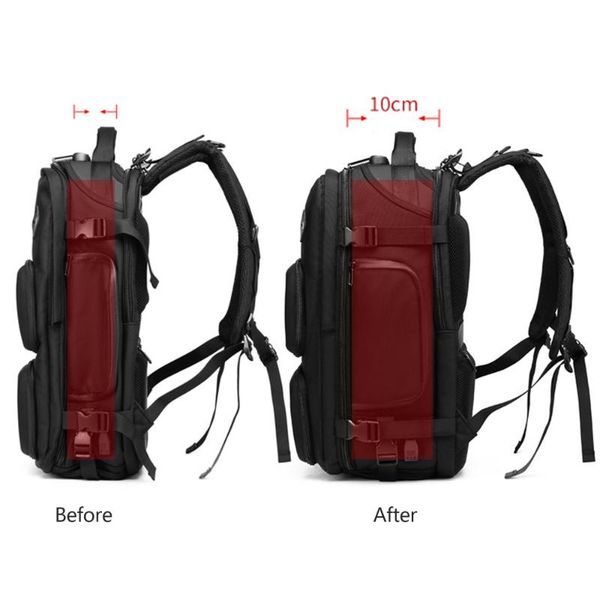 

outdoor bags ozuko style backpack man usb anti-theft large capacity multi-function waterproof travel