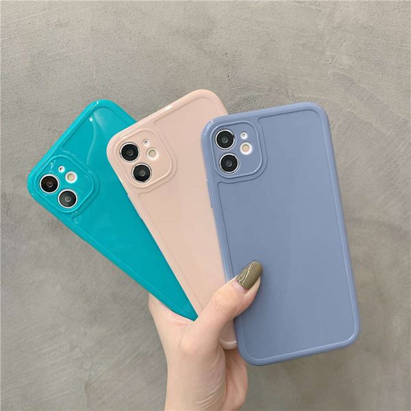 

square color simple case 11 solid pro max 8plus 7p se2 xs x / xr