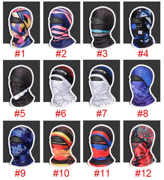

headscarf riding scarf hood face mask magic neck outdoor cycling scarf sunscreen fishing sports summer bicycle mask mqrce, White;black