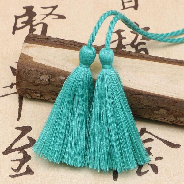 

5pcs multicolor polyester cotton two head rope tape tassels home textile curtain clothing pendant craft tassels diy decoration h wmtcsw