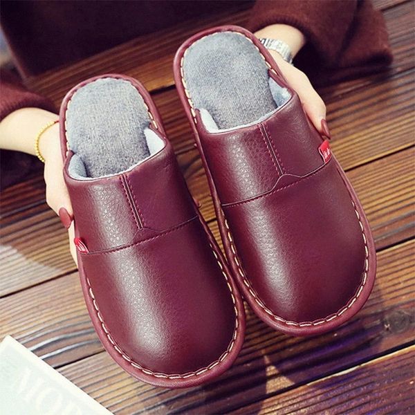 

women winter warm cotton slippers faux fur waterproof shoes indoor and outdoor female casual slippers female sewing plush shoe #vt1k, Black