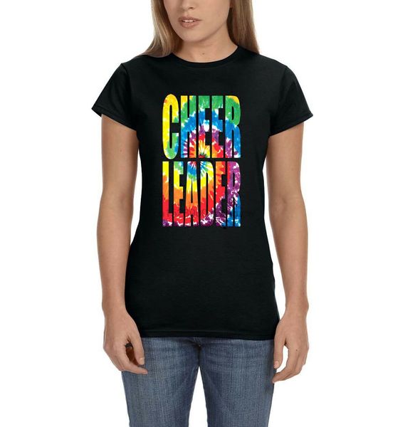 

cheerleader tye dye psychedelic trippy colors womens t-shirt tee(1) sport hooded sweatshirt hoodie