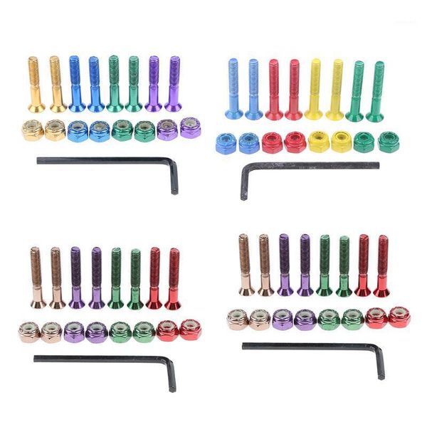 

8pcs replacement skateboard truck hardware set screws bolts nuts1