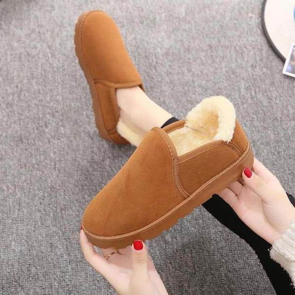 

woman boots round toe yarn elastic ankle boots thick heel flat heels shoes woman female socks winter 2020, Black