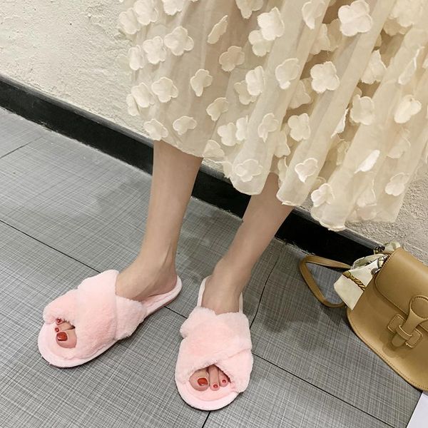 

women slippers winter cotton warm indoor shoes house slippers slip-on anti-skid women's slipper comfortable soft cute shoes, Black