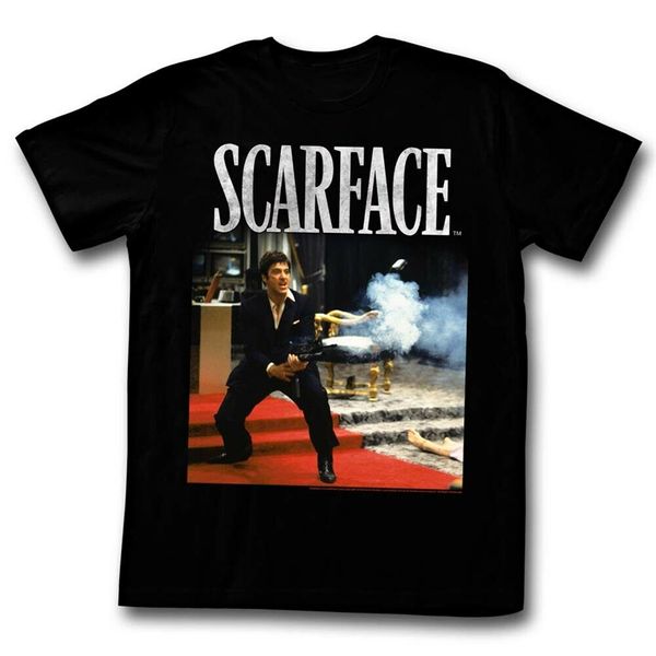 

scarface men's short sleeve black hello friend vintage hoodie designers t shirts sweatshirt