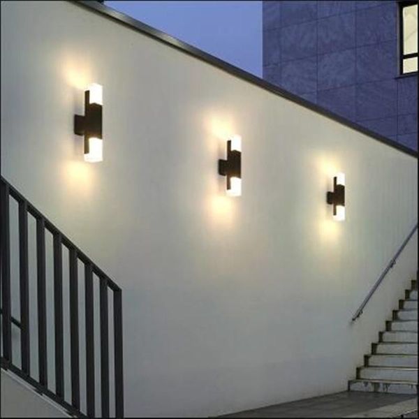 

wall lamp snyak acrylic cob outdoor led porch light creative aluminum waterproof villa garden corridor balcony ac85-265v