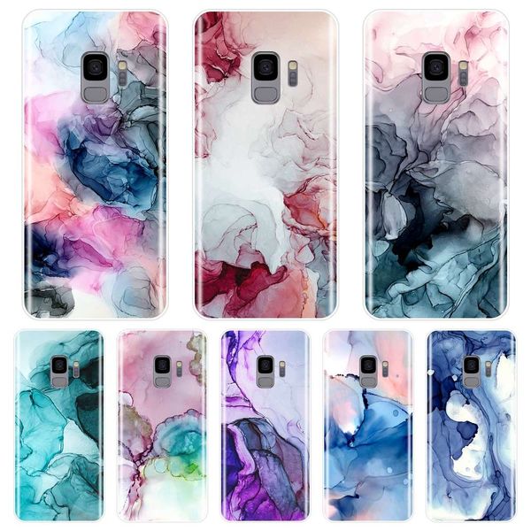 

samsung galaxy s8 s9 plus s5 s7 s6 edge back cover, samsung note 9 8 54 soft silicone marble art mobile phone cover