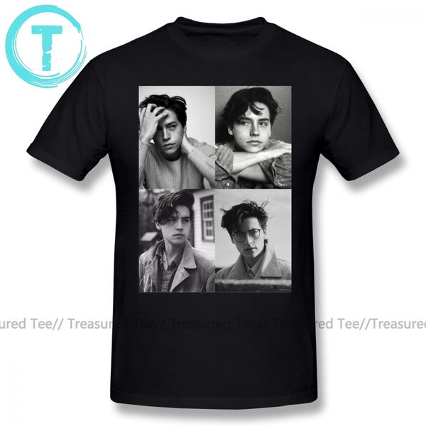 

cole sprouse cole sprouse collage b w male classic printed fun plus size short sleeve tshirt sport hooded sweatshirt hoodie men t shirt