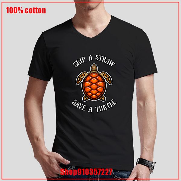 

fashion t shirts summer skip a straw save a turtle shirt pollution plastic ocean white t shirt v short sport hooded sweatshirt hoodie