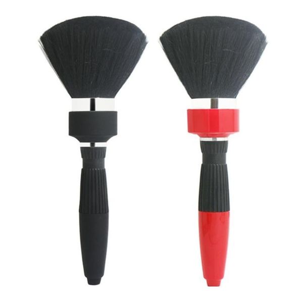 

barber neck hair dusters brush makeup face cleaning brushes super soft bristles hairbrush hair sweep brush hair wmtumw, Silver