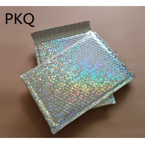 

large size 23*30 cm laser silver mailing envelope courier bag bubble mailers padded envelopes packaging shipp bbyxkj bde_luck