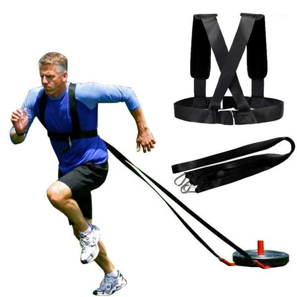 

resistance bands sled harness tire pulling strap fitness strength training workout pad belt for outdoor sport sports euipment acce1