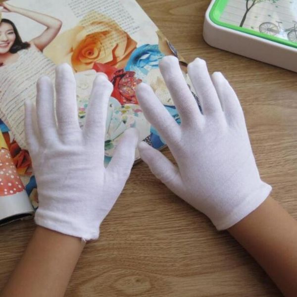 

children' cotton boy and girl dancing glove kids white etiquette gloves 2 pieces r263, Blue;gray