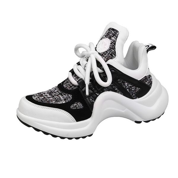 

latest designer shoes luxury fashion brand women designer sneakers latest casual shoes size 35-40, Black