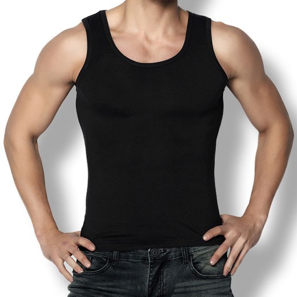 

brand men's vest cotton slim square collar for male bottoming shirt kg-83, White;black