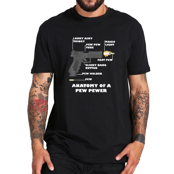 

anatomy of a pew pewer t shirt ammo and gun amendment meme lovers t shirt eu size soft breathable tee sport hooded sweatshirt hoodie