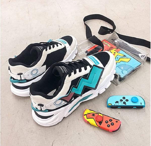 

sports casual shoes men korean version spring and autumn breathable cotton fabric fashion designer sneakers sneakers men shoe, Black