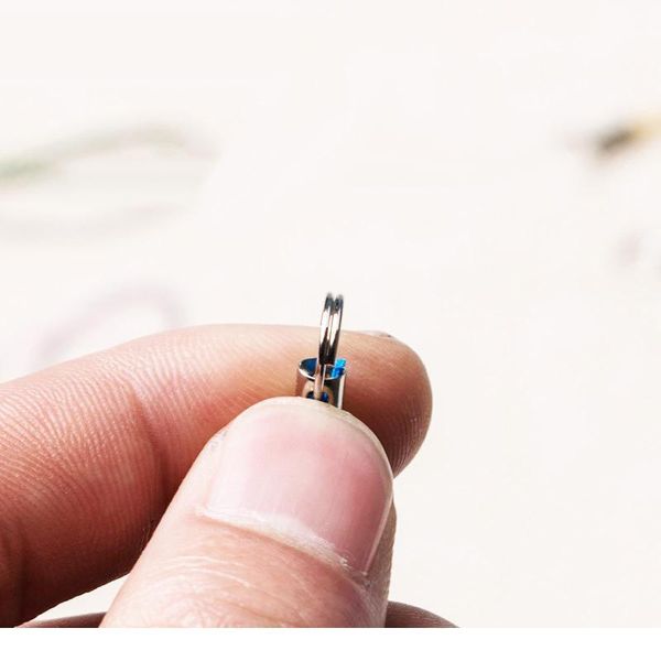 

20pcs/lot thread cord key ring diy bag key ring bags toys hanger clips key holder keychain diy keyfob diy keychain acc jllnsp, Slivery;golden