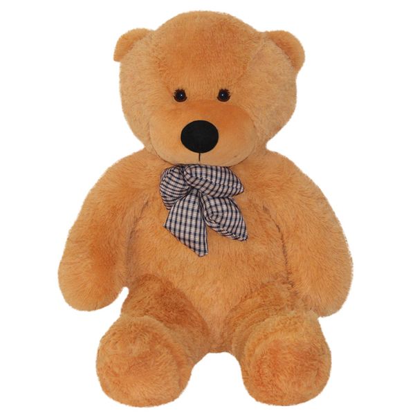 

plush size figure plush toy plush animal bear it's filled with stuff, not a shell