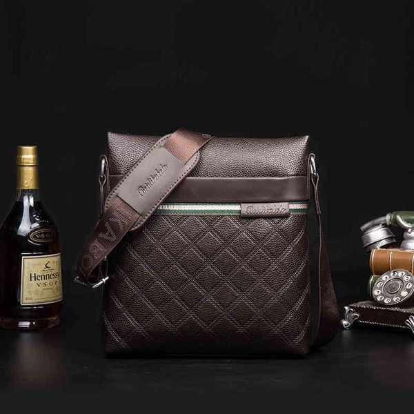 

handbags bags 2021 men's single shoulder messenger vertical briefcase business fashion, Black;red