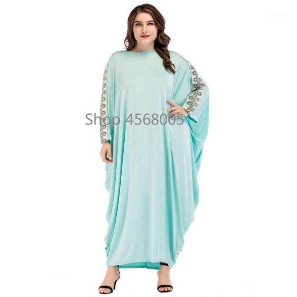 

muslim abayas for women autumn spring long dress kaftan turkey turkish dubai malaysia islamic clothes bat-wing sleeve loose robe1 ethnic clo, Red