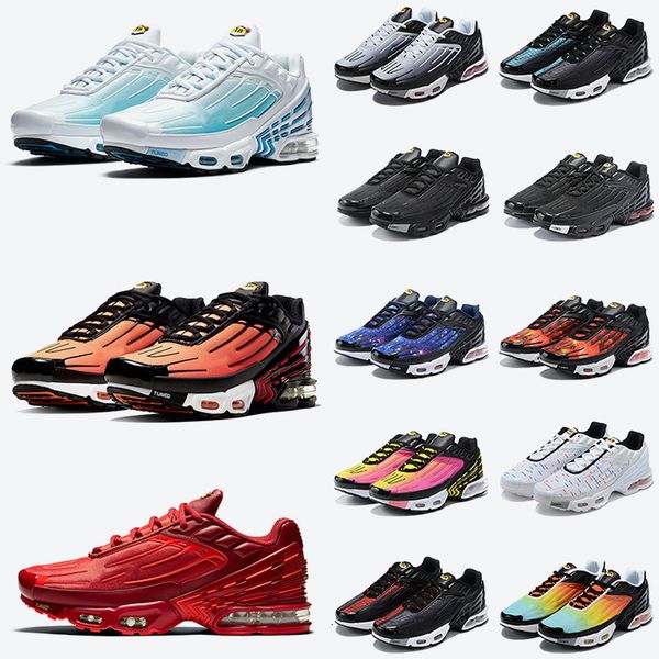 

2020 fashion mens tuned tn plus 3 shoes laser blue spider outdoor tn black white outdoors trainers sports womens sneakers