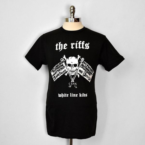 

the riffs white line kids hoodie designers t shirts sweatshirt