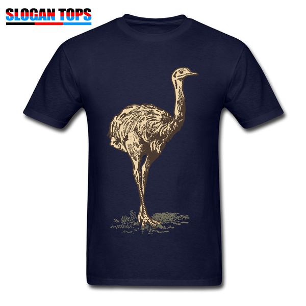 

ostrich print casual for tees vintage navy blue tshirt short sleeve o neck clothes sport hooded sweatshirt hoodie men t shirt
