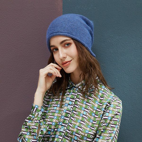 

new hat solid designers knitted luxurys twist 2020 warm hat knitted fashion woman designers hats outdoor woman winter color hqdgx, Blue;gray