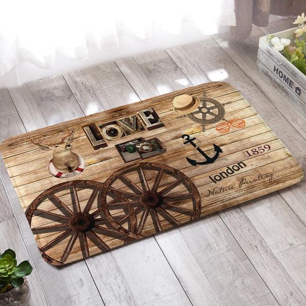 

flannel 3d printed household carpet floor mats door mats bathroom living room bedroom door1