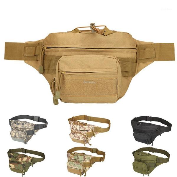

outdoor bags camouflage tactical waist 800d oxford hiking hunting packs molle camping climbing running bag1