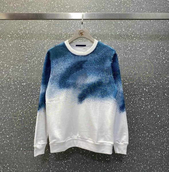 

20fw new designer star treated printed hoodies high street autumn winter hooded sweatshirt fashion designer pullover outwear sweater coat, Black