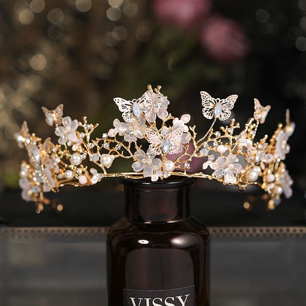 

mbride wedding jewelry hat 18 headdress ceremony girl net red hair crown k, Silver