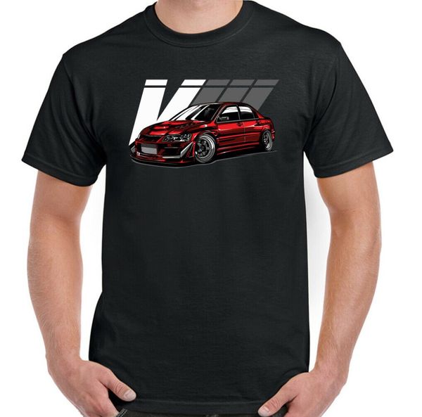 

mitsubi lancer evo viii вдохновленный вентилятора автомобиля марка 2019 мужчина с коротким рукавом рукава tee homme пользовательские рубашка