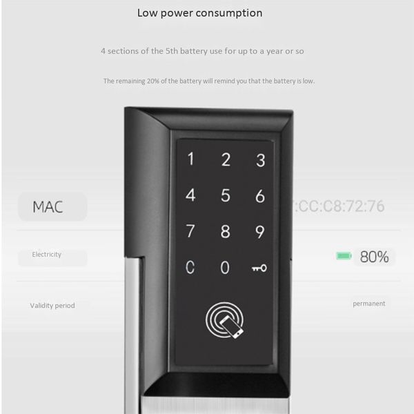 

smart door lock app electronic door lock intelligent contact screen digital password lock smart