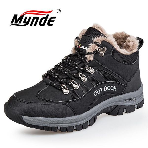 

2020 новый snow boots открытого износостойкие мужские сапоги теплого omfortable зимней walking покрытие мужчина кроссовки размер 39-46, Black