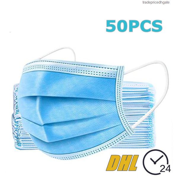 

pm2.5 disposable dhl protective face fast 3-layer anti breathable facial dust mask stock ship in 24hrs
