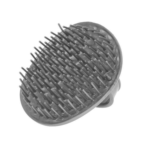 

shower hair shampoo brush comb sile massage scalp anti-skid hairbrush sho wmtekf, Silver