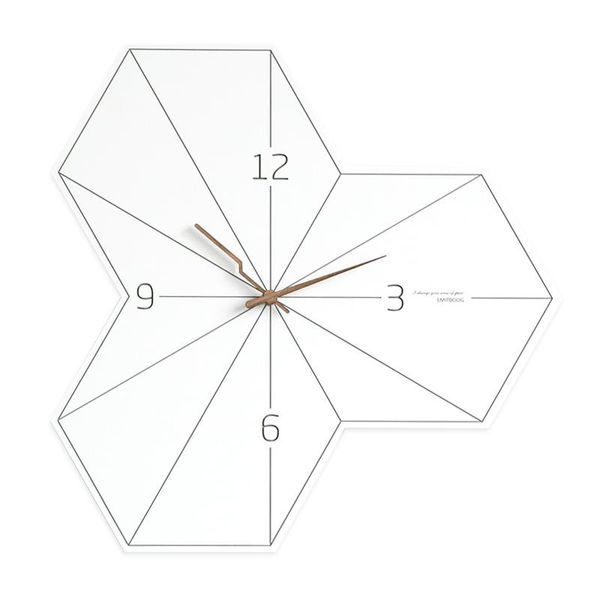 

nordic large iron wall clock abstrac minimalist modern creative golden wall clock metal geometricwand klok home decor ea60wc