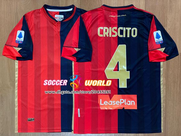 

maillots de football 20/21 genoa soccer jerseys 2021 home pinamonti cassata favilli sturaro s biraschi lerager football shirt uniforms, Black;yellow
