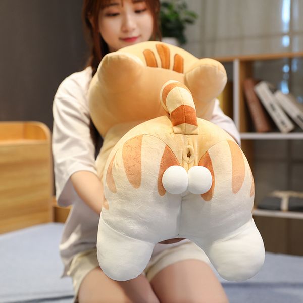 

40-100cm big size butt cat pillow cute animal stuffed plush toy doll for kids lovely soft sleep pillow gift for girl 201009