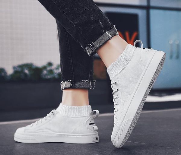 

2020 autumn net red men's shoes shoes men's tide trend wild casual winter, Black