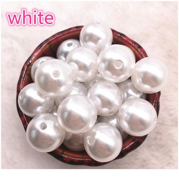 

wholesale 6-16mm have/no hole white ivoy round imitation pearl abs beads jewelry findings diy earrings acc jllaru, Crystal
